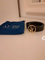 Armani Jeans Gürtel Schwarz Gold Wandsbek - Hamburg Bergstedt Vorschau