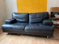 Blaues Ledersofa von Moroso mit Daunenfüllung (Zweisitzer) Bayern - Waldaschaff Vorschau