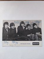 ROLLING STONES - DECCA / Autogrammkarte / Jörg Club Radio Lux Rheinland-Pfalz - Trier Vorschau