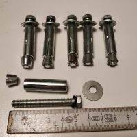 6 neue Schwerlast Dehnschrauben 55 mm aus Metall Bayern - Baldham Vorschau