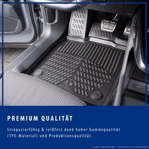 M MOTOS Personalisierte Velours-Fußmatten Carbon Series für Audi A4 B8  2008-2015 - Premium, Carbon, Rot Frischen Sie den Look Ihres Autos mit