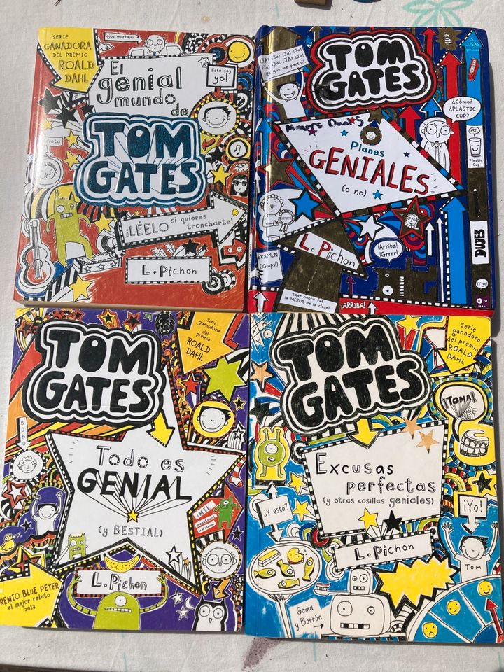 4 Bücher Paket libros Tom Gates Spanisch lernen in Dresden