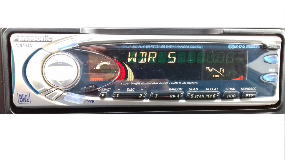 Panasonic MR 303N Autoradio Minidisc MD Player 4x40 Watt in Düsseldorf