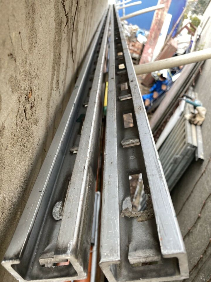 Steigschutzschine Aluminium Fallschutzschine 39 Meter Alu Turmbau in Burg