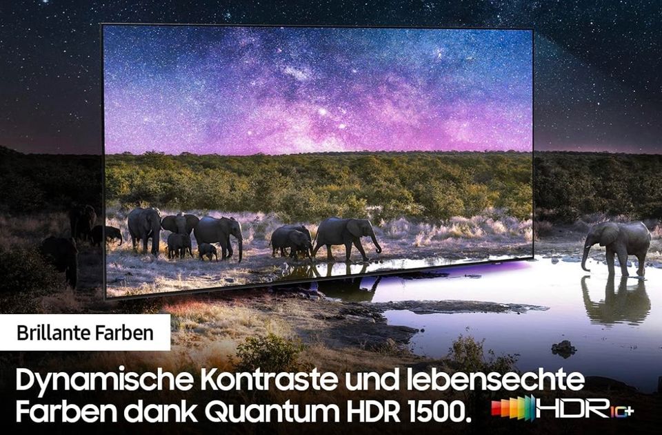 SAMSUNG Neo QLED TV Flat, 55 Zoll / 138 cm, UHD 4K+Wandhalterung in Achim