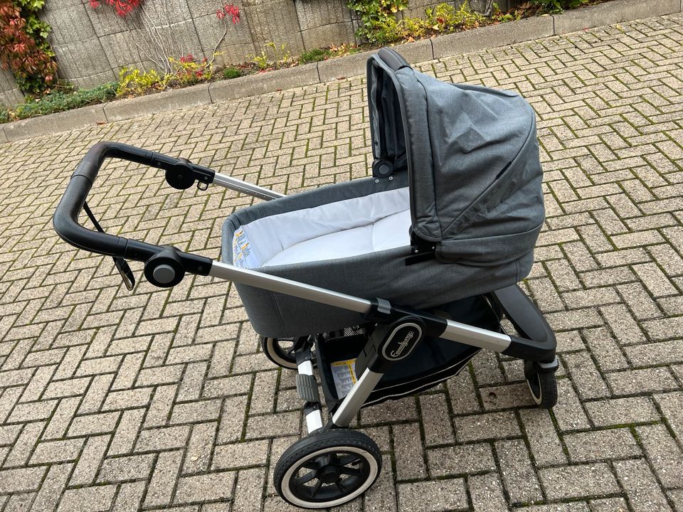 Emmaljunga NXT90F Kinderwagen mit Babywanne und Sportwagen TOP in Mönchengladbach