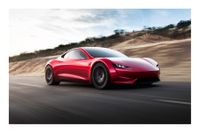 Tesla Roadster 2, Foto Poster 30x45cm, Garagen Plakat, Elon Musk Bayern - Mauern Vorschau