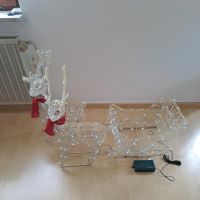 Weihnachten Deko lights4fun Rentiere mit Schlitten Baden-Württemberg - Uhingen Vorschau