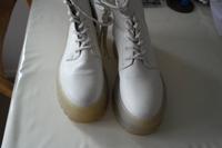 Damenschuhe modische Stiefeletten creme Gr. 40 kaum getragen Hessen - Künzell Vorschau