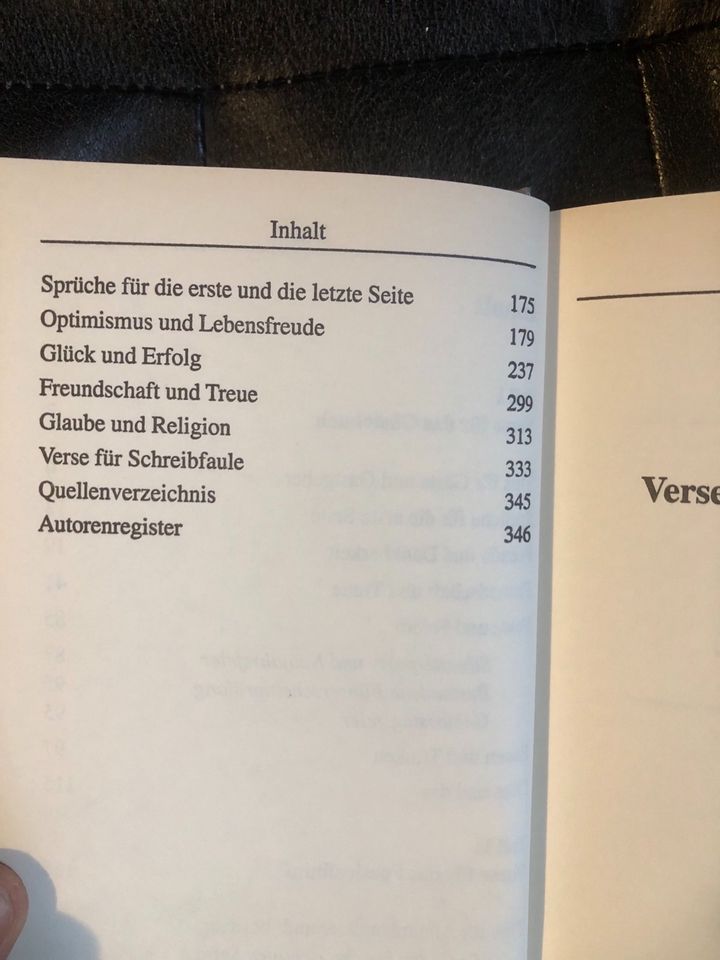 Buch Verse für Gästebuch und Poesiealbum Sprüche Literatur Glück in
