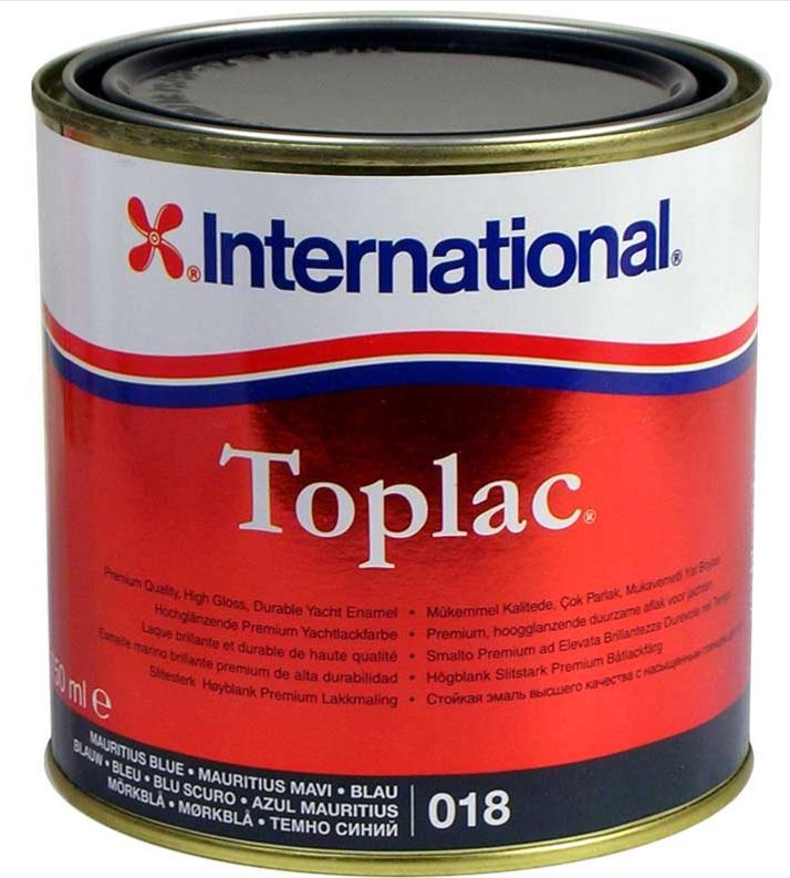 750ml Bootslack TOPLAC INTERNATIONAL ROT BLAU PRIMER in Kabelsketal