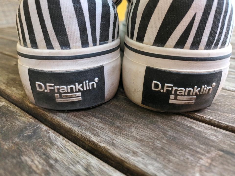 D.Franklin Canvas Plateau Sneaker 38 zebra animal print in Dresden