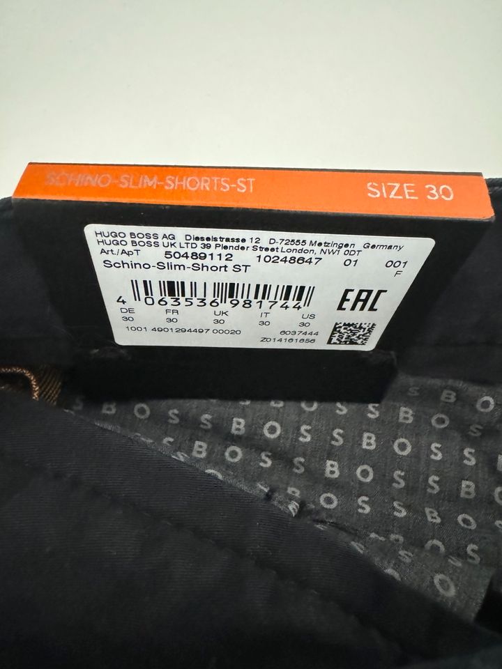 Boss Orange Schino-Slim Shorts, Neu, 30, schwarz in Mainz