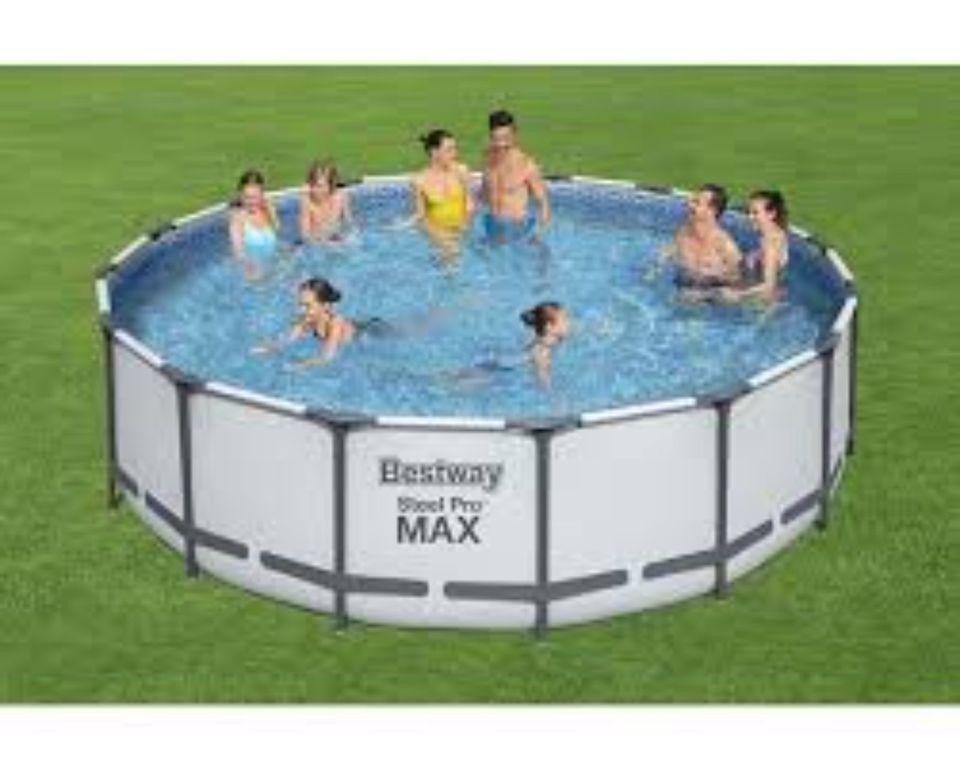 Bestway Steel Pro MAX Frame Pool-Set mit Filterpumpe und Leiter in Beverstedt