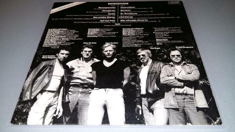 ! TOP ! Bots ‎Vinyl Album ‎– Entrüstung – aus Europa von 1981 VG+ in Köln