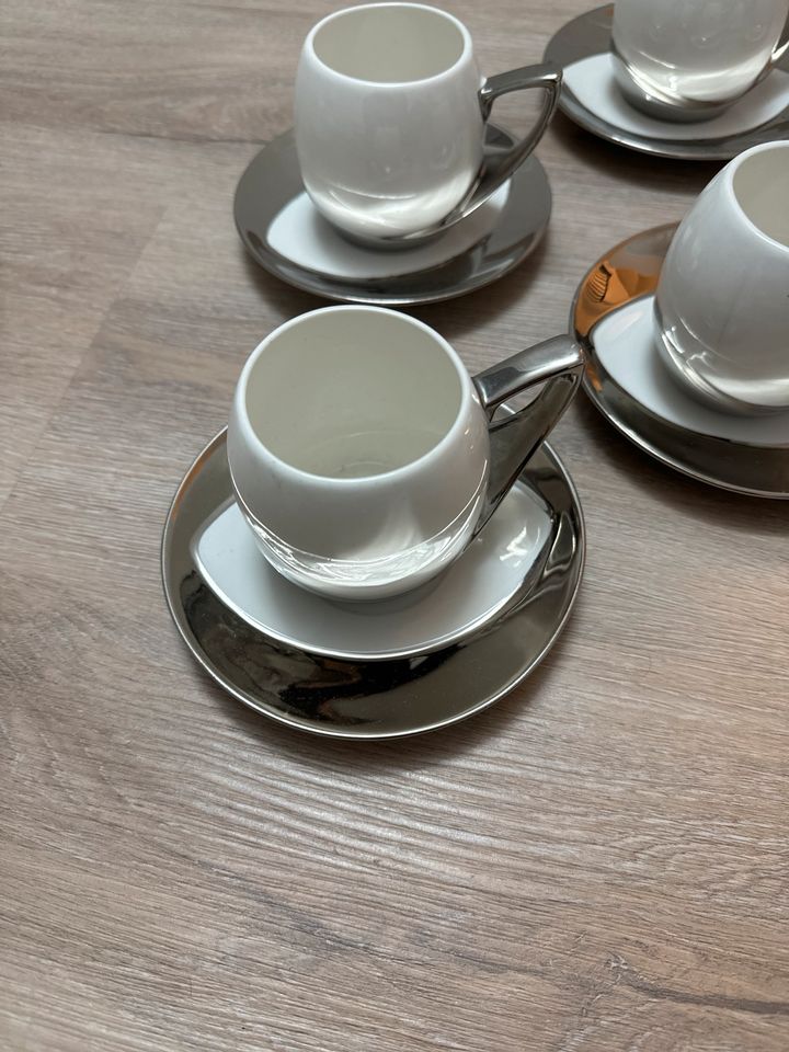 6 Kaffeetassen mit Teller (Schäfer) in Salzgitter