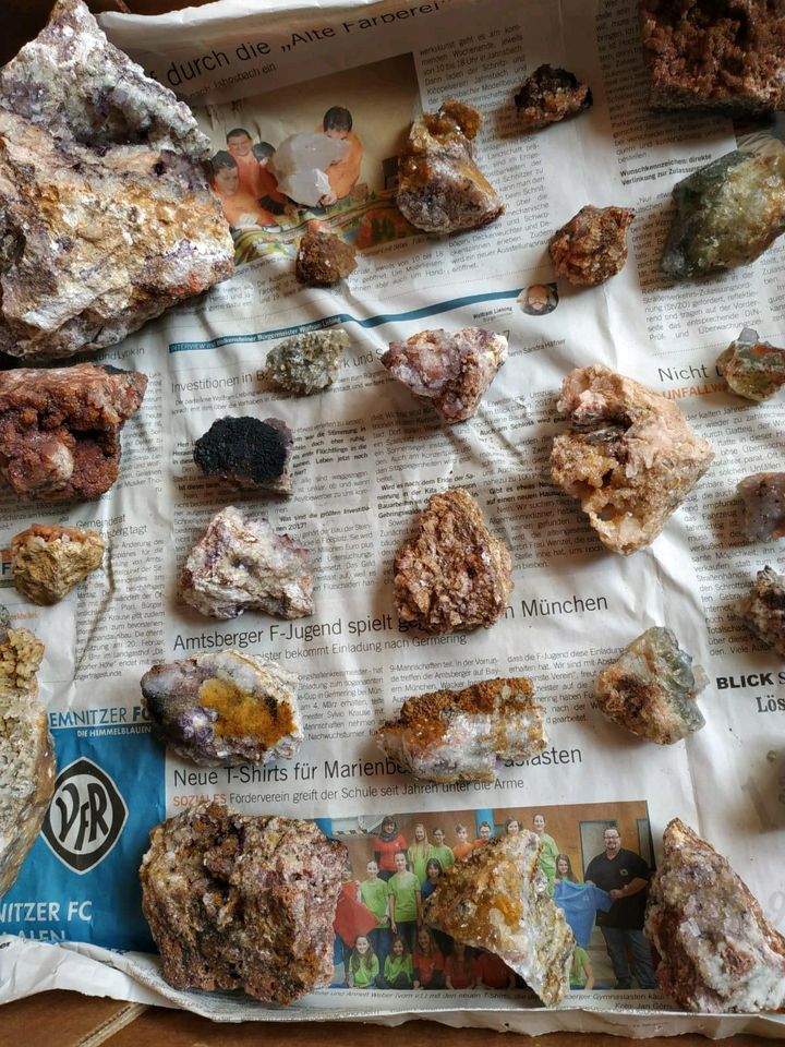 Mineralien Erzgebirge Fluorit Mineraliensammlung Erzgebirge Frohn in Sehmatal-Sehma
