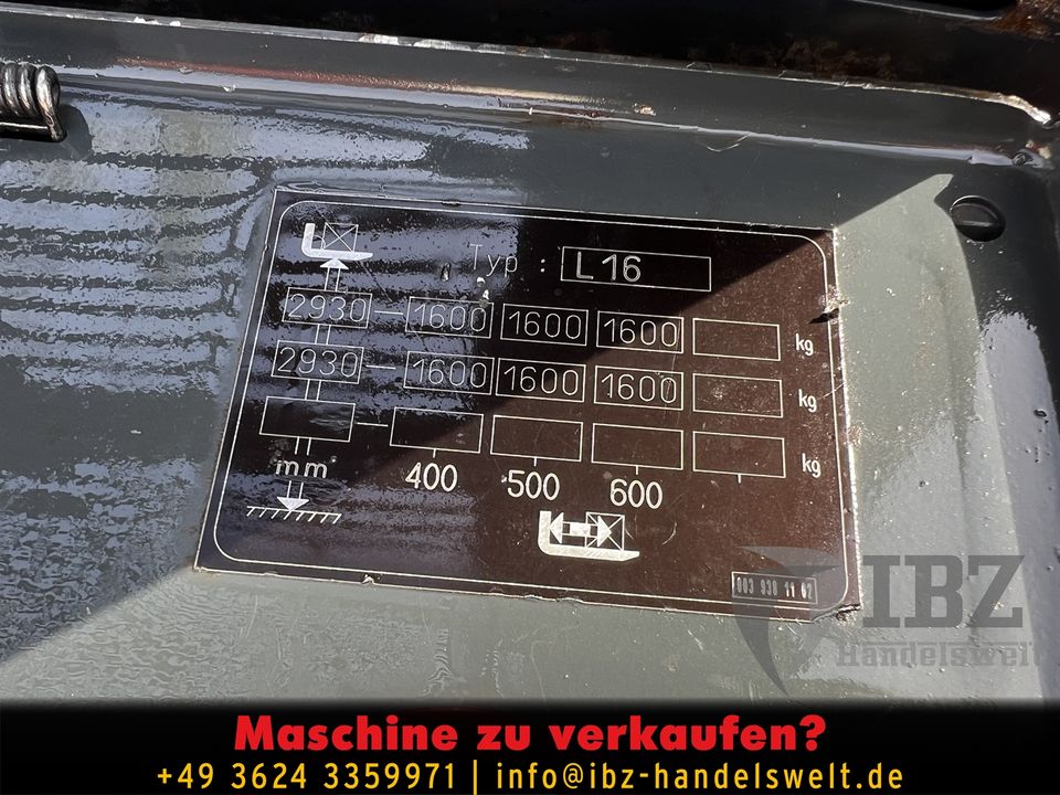 Linde L16 Hochhubwagen Stapler Duplex 1,6t 2t 1,5t L14 Ameise Hubwagen Still in Ohrdruf