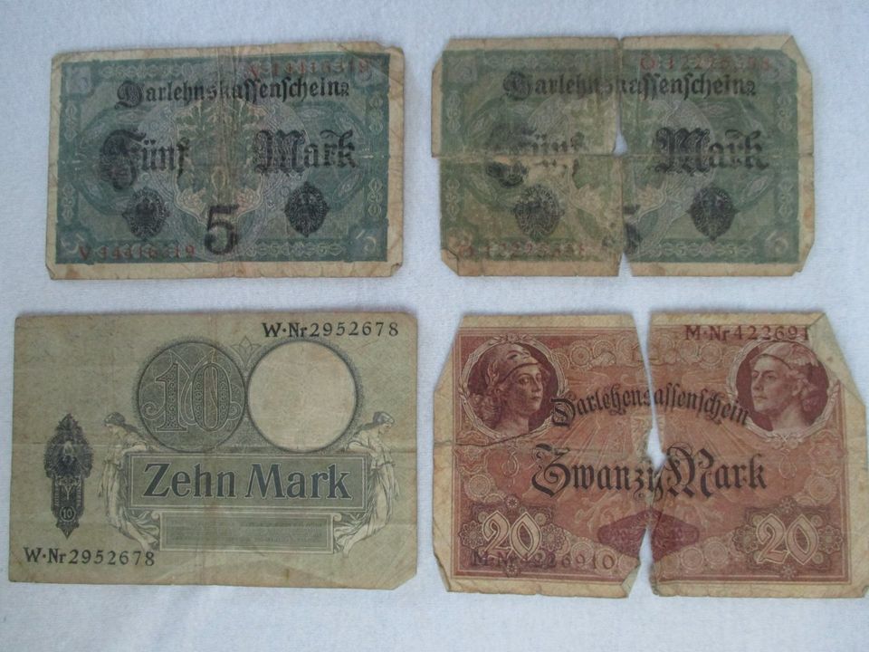 Notgeld Inflationsgeld Deutschland Millionen Mark Reichsmark in Schacht-Audorf