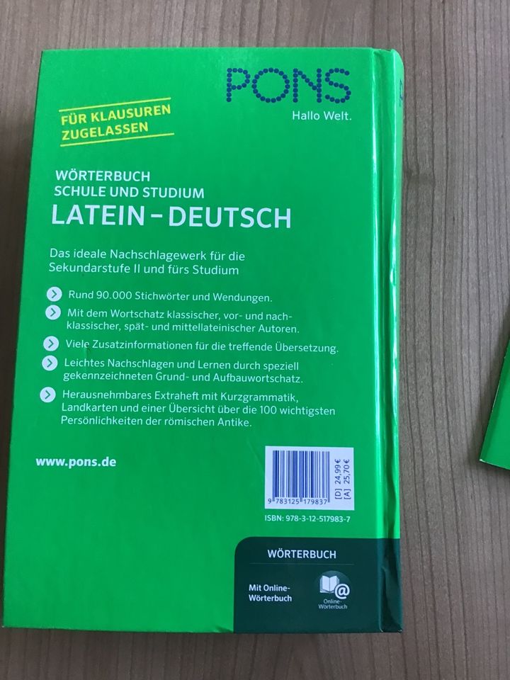 Pons Latein-Deutsch Wörterbuch Schule und Studium in Gummersbach