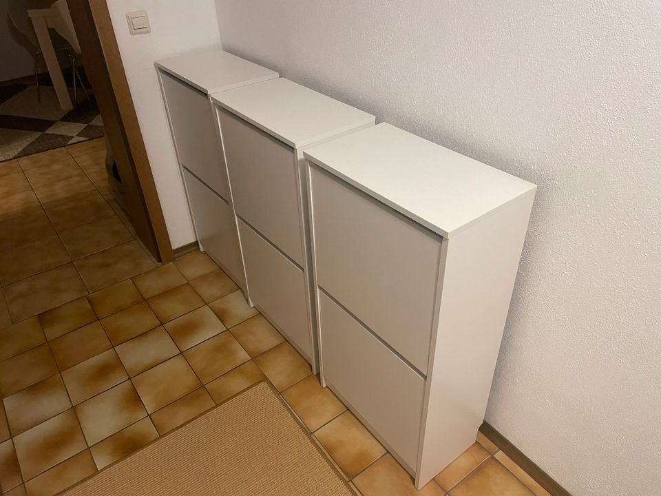 2x IKEA BISSA Schuhschrank 2 Fächer in Kulmain