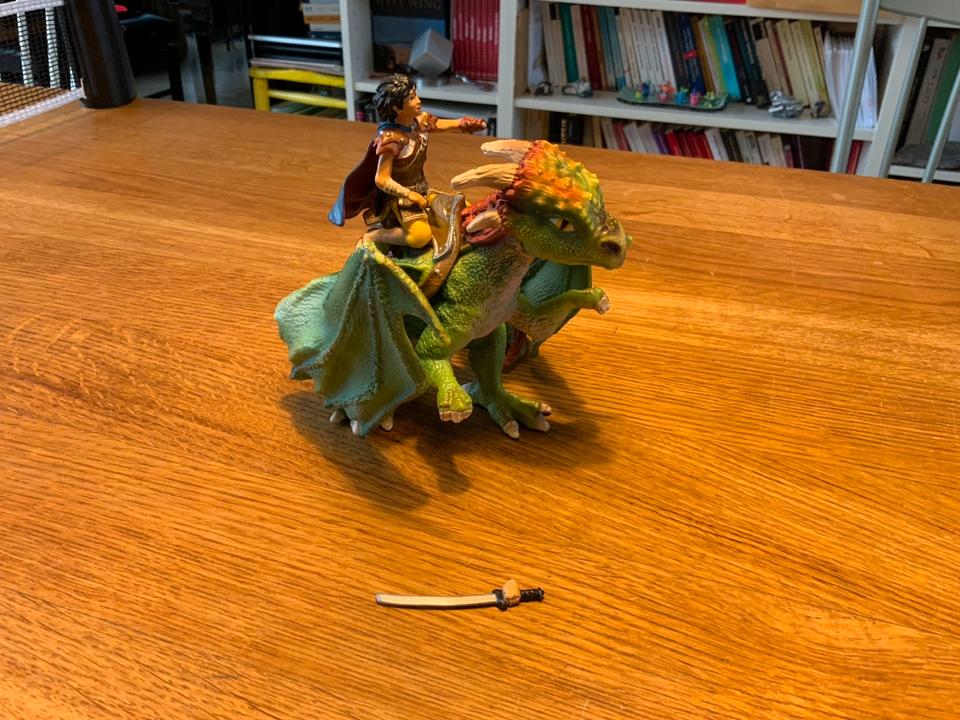 Schleich Drache Kishay grün mit Drachenreiter 70447 in Berlin