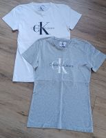 Calvin Klein T Shirts 2 St. Doppelpack Gr.L grau/weiß Baden-Württemberg - Abstatt Vorschau