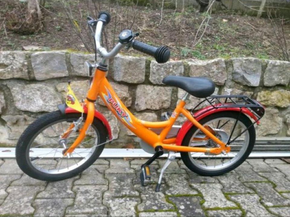 Schönes 16 Zoll Puky Kinder Fahrrad mit neuen Reifen in Grettstadt