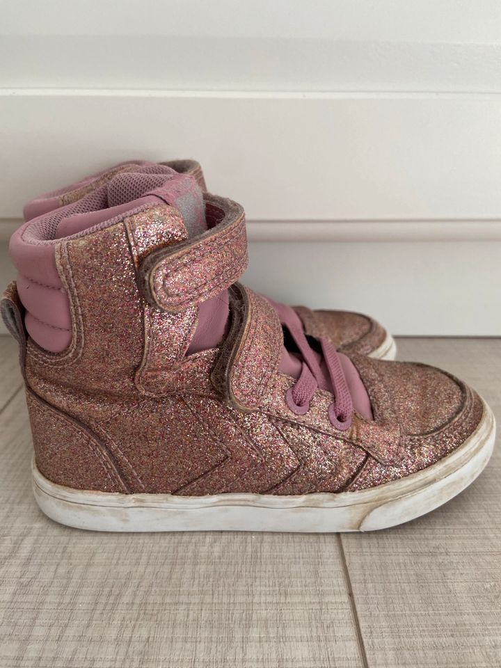 Hummel Sneaker Klett Glitzer Prinzessin 24 Rosa  ❤️ in Flensburg