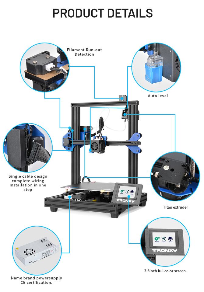 3D Drucker TRONXY XY-2 PRO 2E 3D Drucker Dual Titan Extruder DIY in Kolbermoor