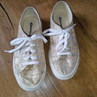 Superga Schuhe Sneakers Stoffschuhe Gr 38 Gold Glitzer Stuttgart - Botnang Vorschau