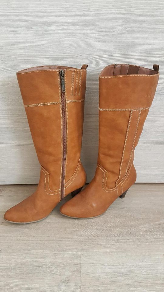 S.Oliver Stiefel Stiefeletten Größe 39 Cognac in Frohburg