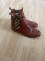 Chelsea Boot Stiefelette aus Leder in Cognac Wandsbek - Hamburg Eilbek Vorschau