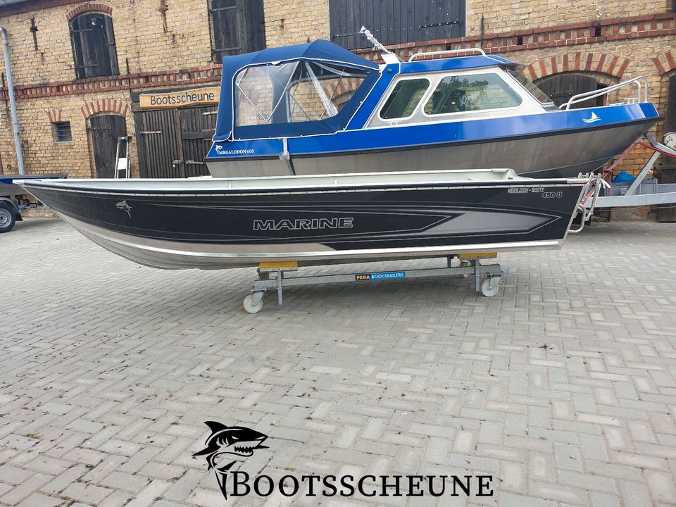 Marine Aluboot Angelboot Aluminiumboot Ruderboot  450 U verfügbar in Oranienburg