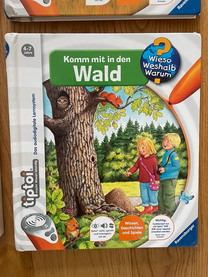 Tiptoi wieso weshalb warum Wimmelbuch Wald Bauernhof Afrika Dino in Mechernich