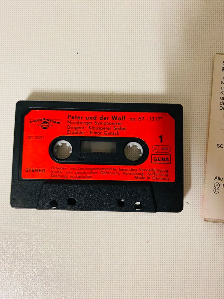 Peter & der Wolf; Hör-Kassette 1984 Nürnberg Symphoniker in Detmold