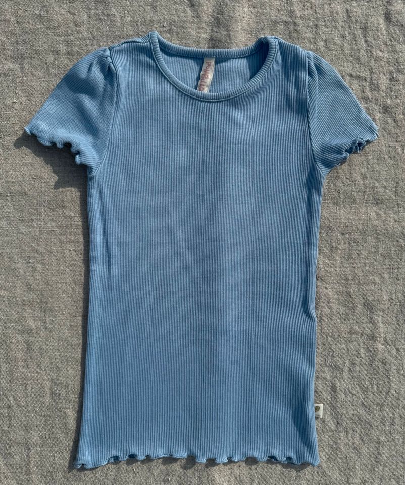 Pompdelux Shirt T-Shirt Oberteil Bio Baumwolle Mädchen Gerippt in Grevenbroich