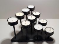 Dekorativer Kerzenhalter aus Metall für 10 Teelichter schwarz Baden-Württemberg - Sandhausen Vorschau