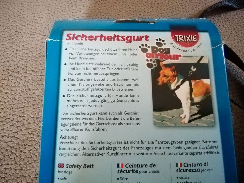 Trixie Sicherheitsgurt/ Sicherheitsgeschirr/Autogeschirr GrXS NEU in Freiensteinau