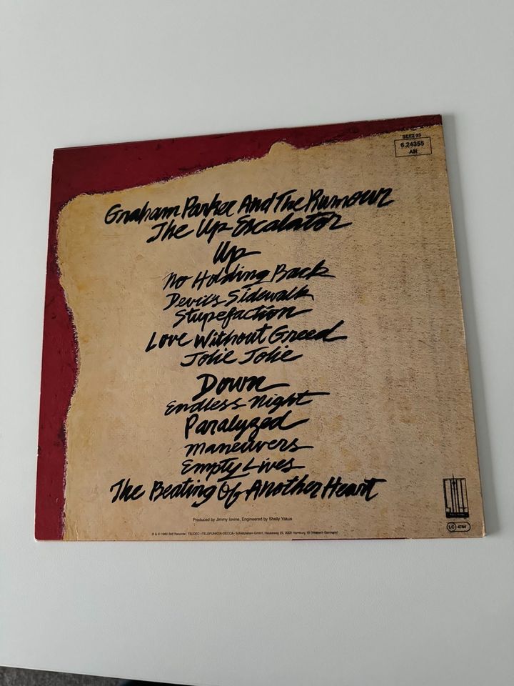 Graham Parker - The Up Escalator - Vinyl LP 1980 in Brilon