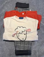 Sanetta, Hose/Pullover/Shirt, 86, grau/rot/creme, Mädchen, Schaf Bayern - Beilngries Vorschau