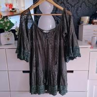 *WIE NEU* Strandkleid Hunkemöller khaki oliv Spitze sexy Gr. L. West - Unterliederbach Vorschau