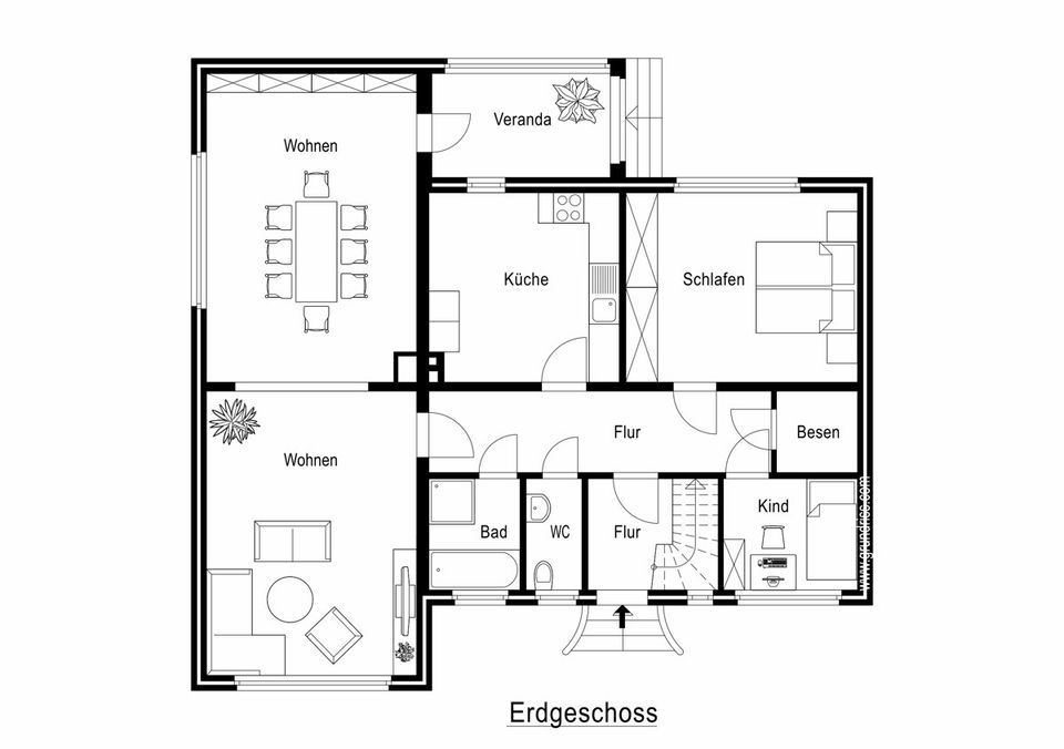 Lindewitt: Haus am See mit Einliegerwohnung in Lindewitt