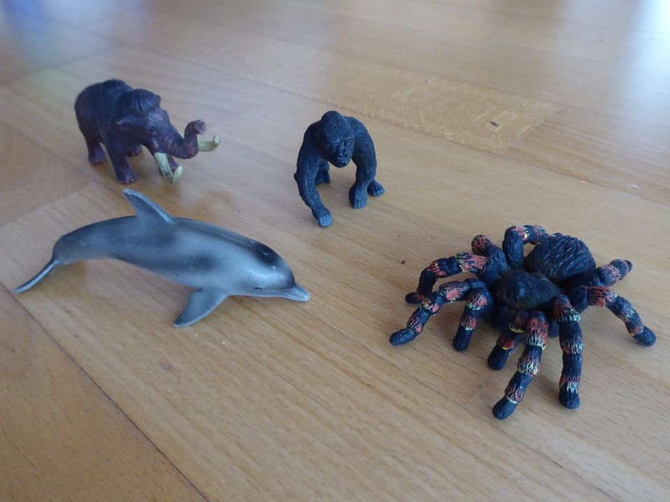 SCHLEICH | Delfin Spinne (groß!) Affe Mammut | auch Einzelverkauf in Schöllkrippen