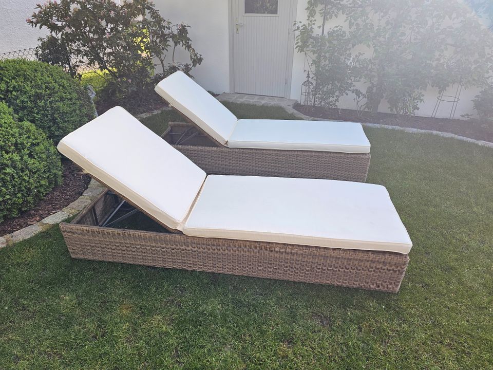 ***NEU*** 2 x Liegen Maisons du Monde Polyrattan in Altötting