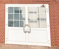 Große Flügeltür mit Glas außen weiß Selbstabholer Nordrhein-Westfalen - Grevenbroich Vorschau