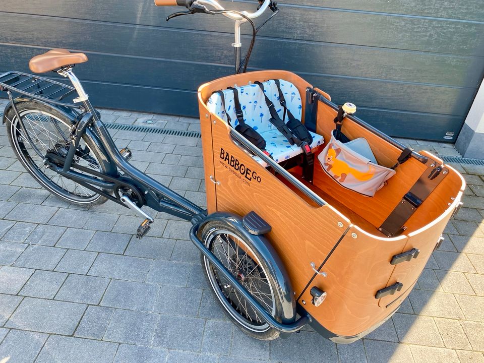 Babboe Go-Mountain Lastenfahrrad +Ausstieg nach vorne+Zubehör in Schnaittach