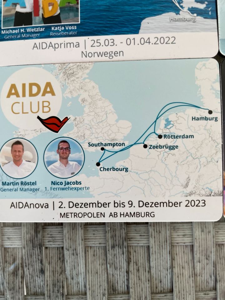 4 Kühlschrankmagnete AIDA in Greifswald