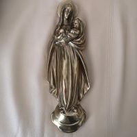 Wandrelief aus Messing: Madonna mit Jesus-Kind 42 cm, schwer Bayern - Moosburg a.d. Isar Vorschau