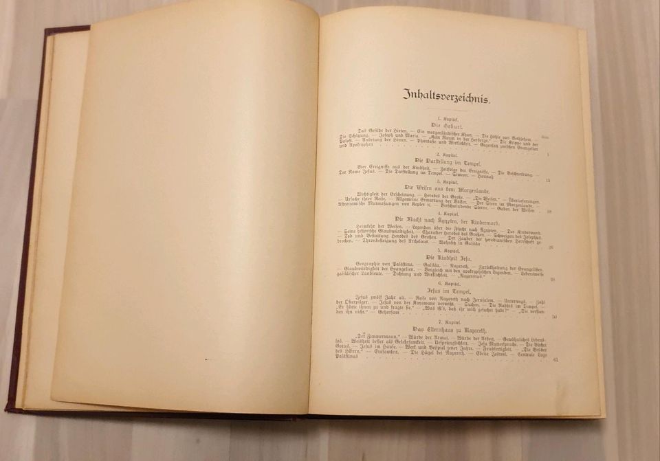 Das Leben Jesu, altes Buch 1893 in Schnakenbek